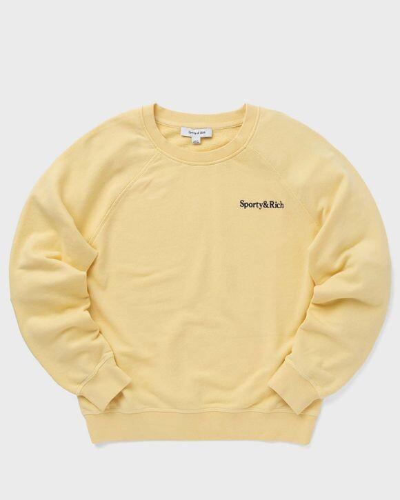 

Толстовка Sporty & Rich Serif Logo Soft Crewneck, цвет almond