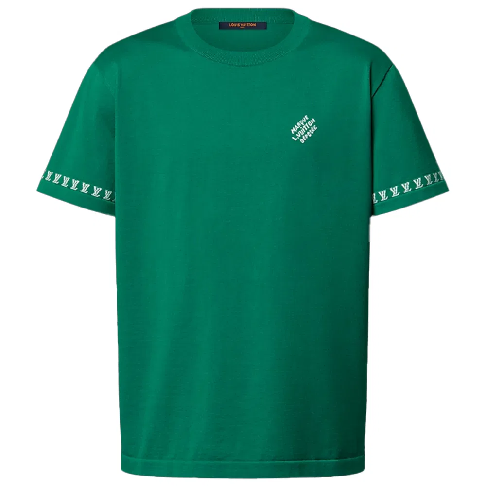 Футболка хлопковая LOUIS VUITTON Green