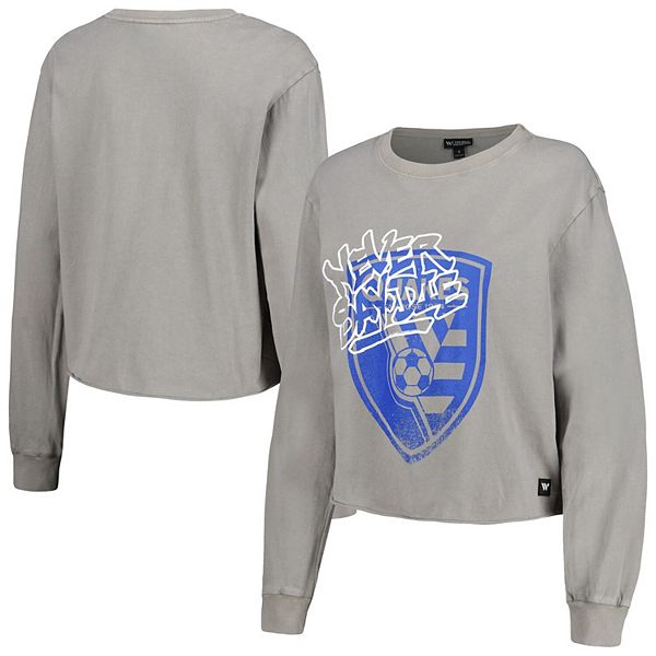 

Женская серая футболка с длинным рукавом San Jose Earthquakes The Wild Collective, Серый, Женская серая футболка с длинным рукавом San Jose Earthquakes The Wild Collective