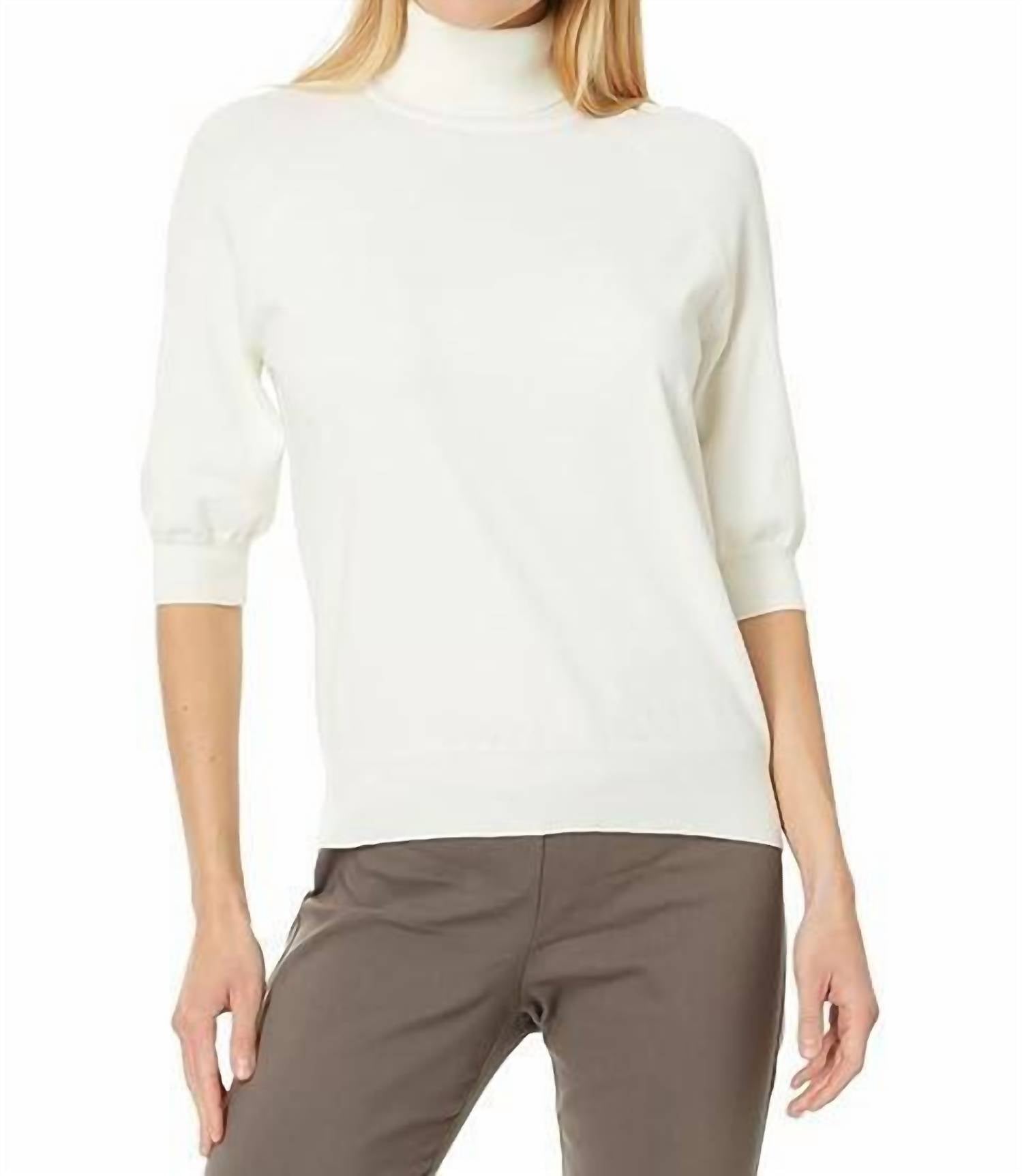 

Водолазка Top It Off белого цвета Elliott Lauren