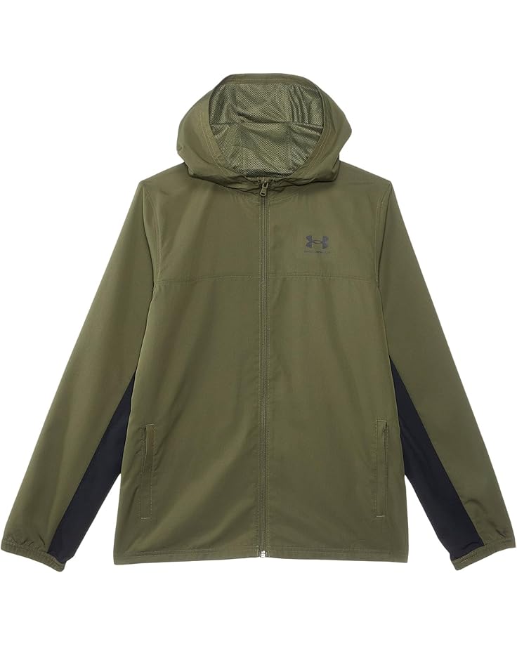 

Куртка Under Armour Kids Rival Woven Jacket, цвет Marine OD Green/Black/Black