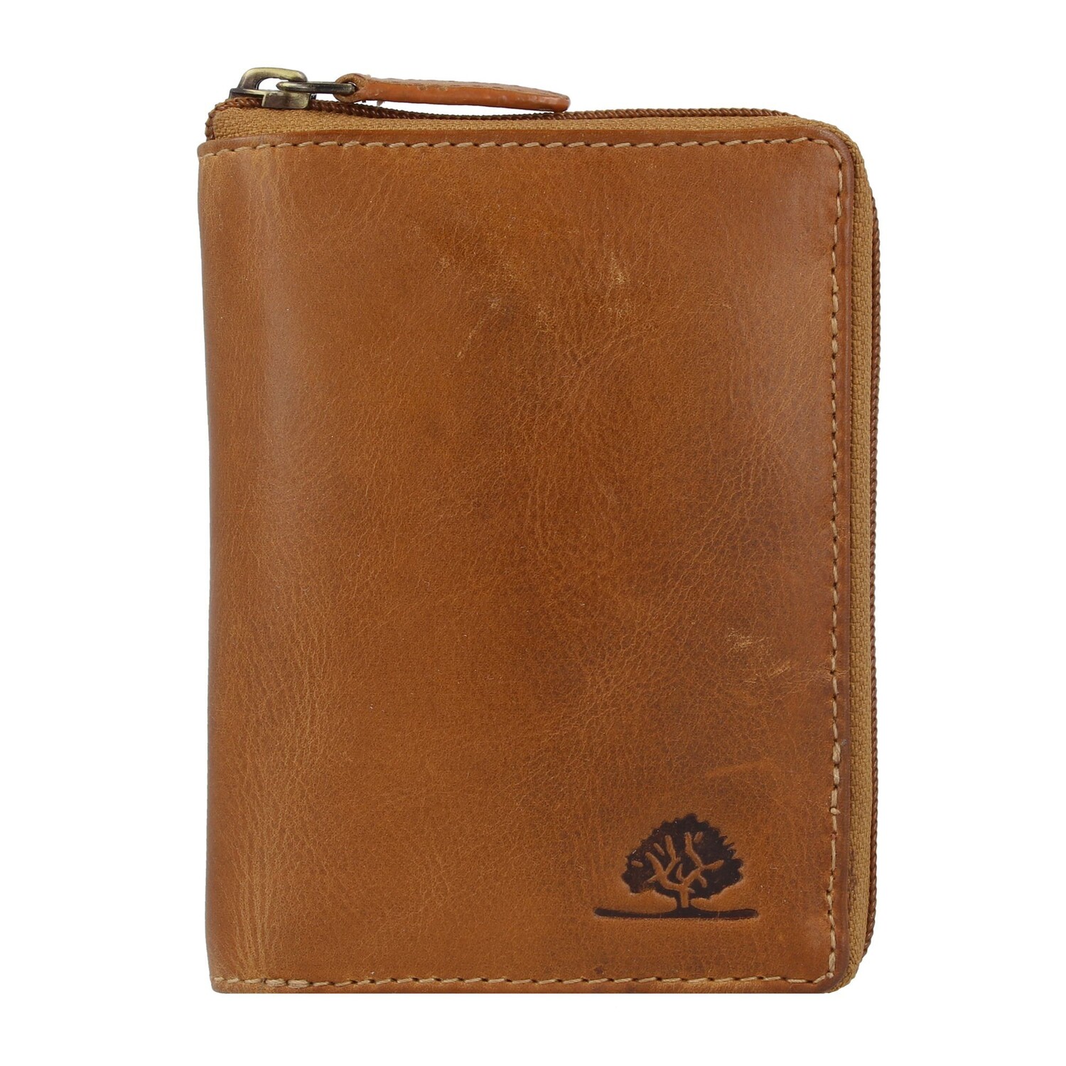 

Кошелек Greenburry Tornado RFID Schutz Leder 10 см, цвет peanut brown