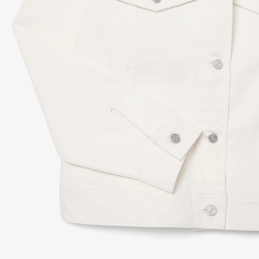 Куртка джинсовая Lacoste Tracker, женская, белая — фото 4