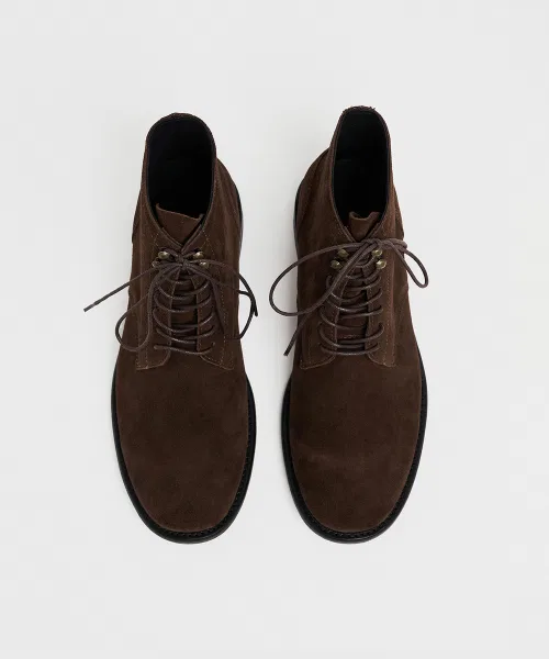 Ботинки UNIFORM Field Boots из замши коричневые — фото 2