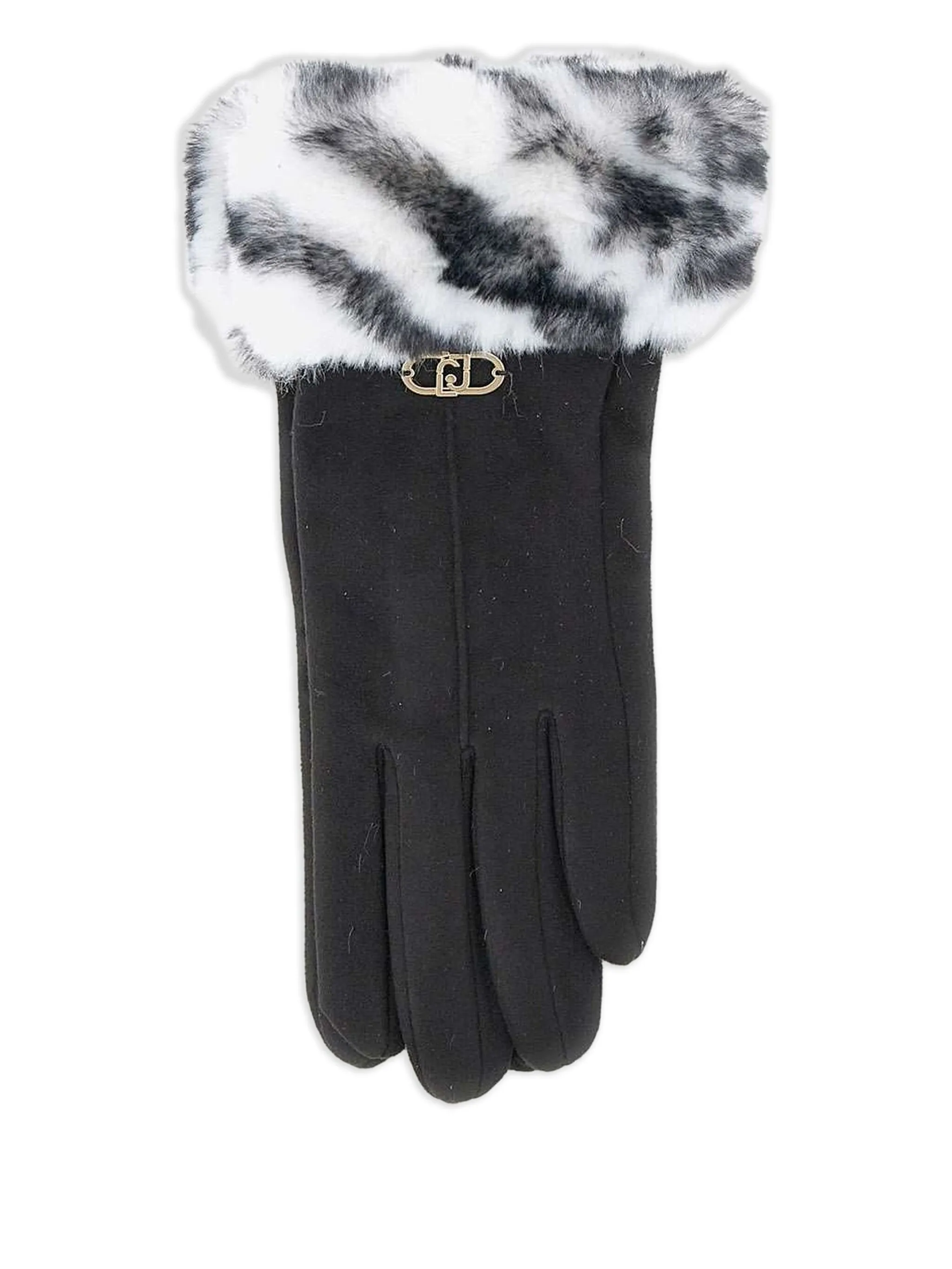 

Перчатки с логотипом Liu Jo, черный