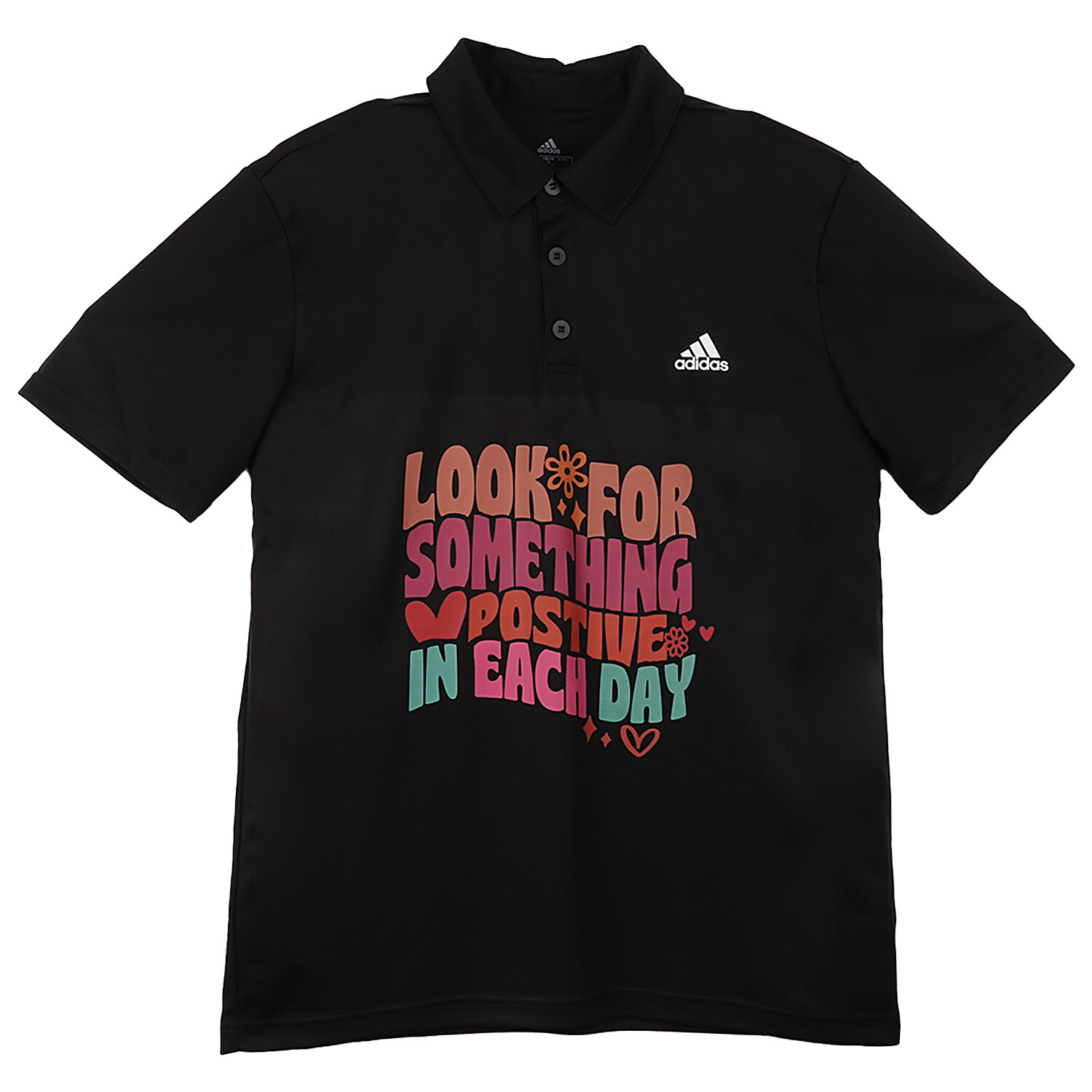 

Рубашка поло мужская черная Adidas, черный