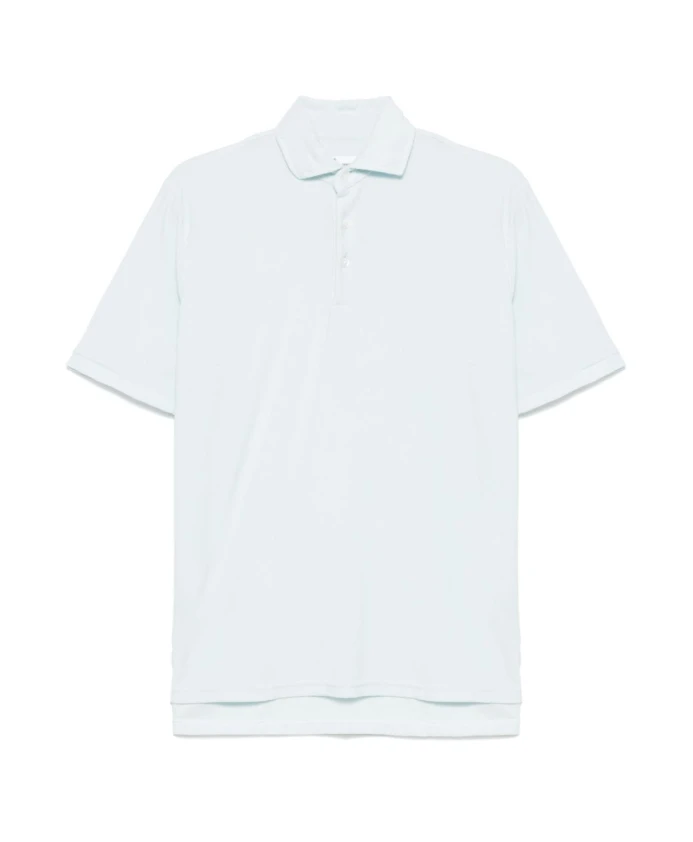 

Футболка с коротким рукавом и застежкой на пуговицы спереди Doppiaa, синий