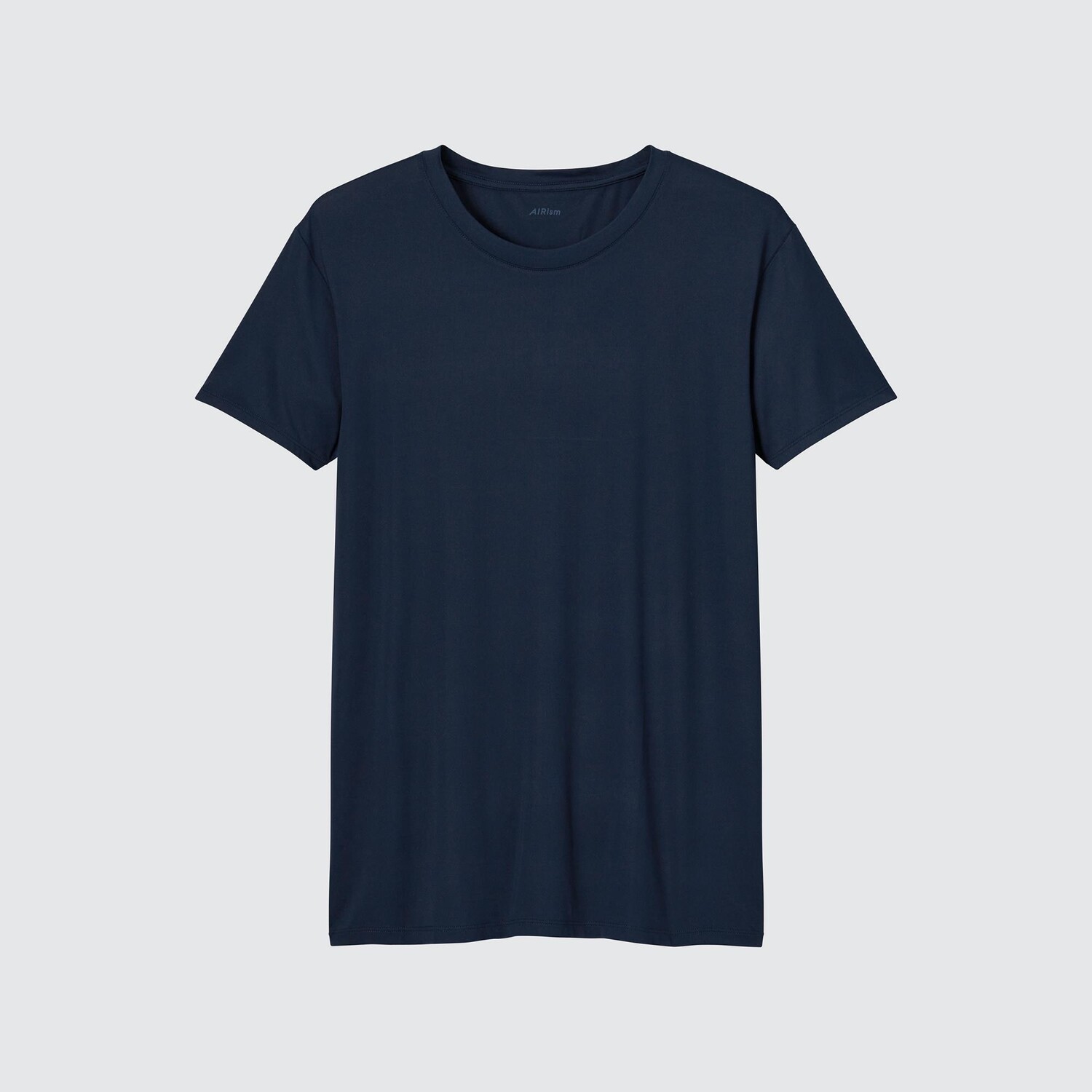 

Футболка Uniqlo Airism с круглым вырезом с короткими рукавами, темно - синий