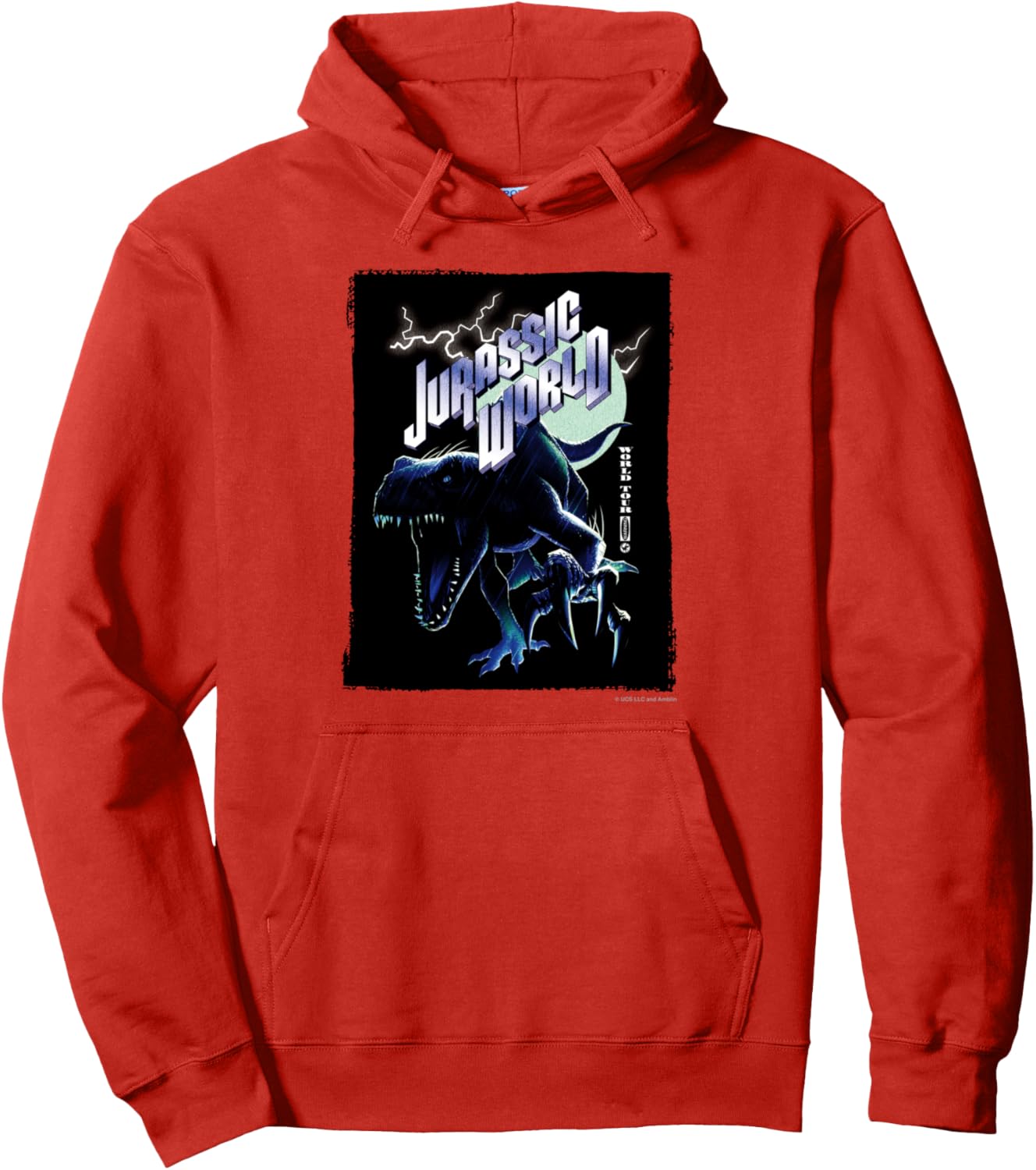 

Толстовка с капюшоном Мир Юрского периода Jurassic Park, красный
