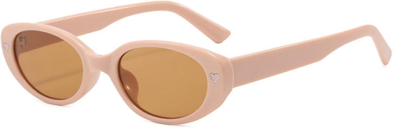 

willochra 2026 Милые маленькие овальные солнцезащитные очки в форме сердца для женщин и мужчин, ретро, ​​классические, стильные, «кошачий глаз», градиентные солнцезащитные очки, C3