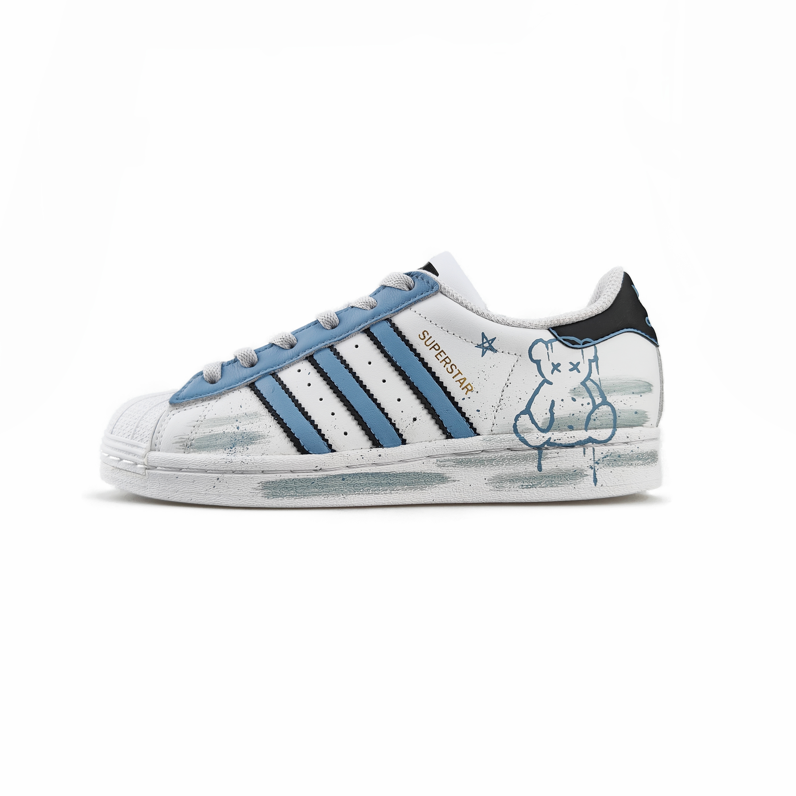 

Кроссовки adidas originals Superstar Skateboarding Shoes Unisex Low-top Ink Blue, синий