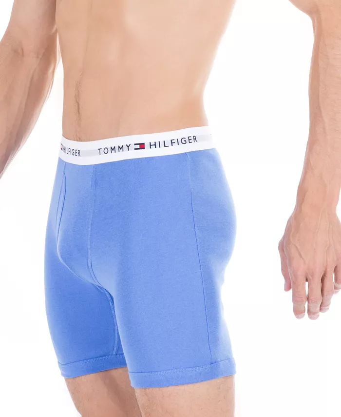 Мужские классические боксеры из хлопка, 3 шт Tommy Hilfiger, оранжевый — фото 4