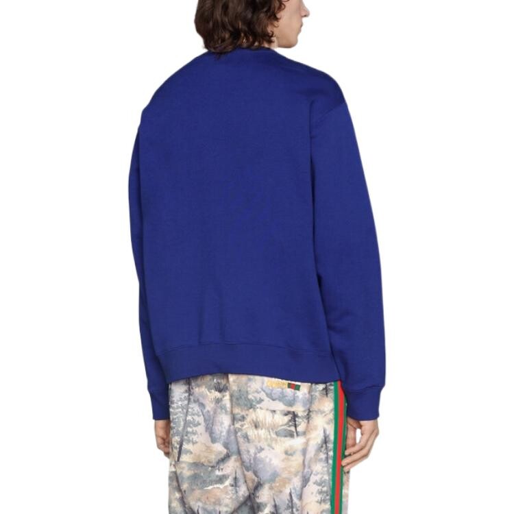 Толстовка The North Face X Gucci, синяя — фото 4