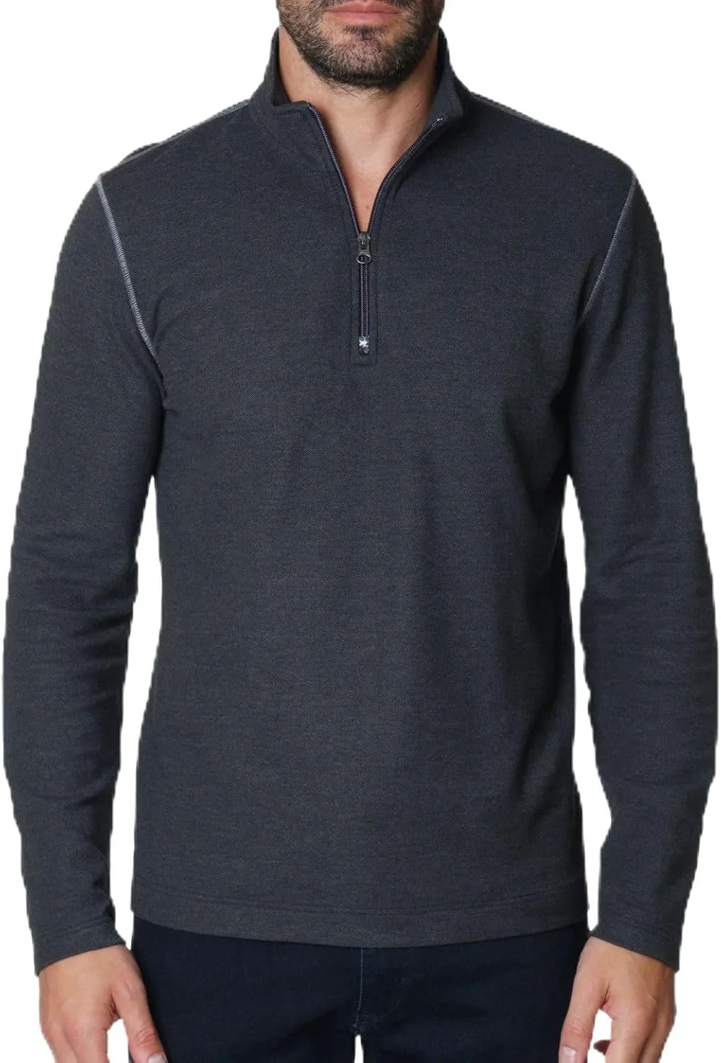 

Свитер Robert Germano с длинным рукавом и молнией на 1/4 Robert Graham