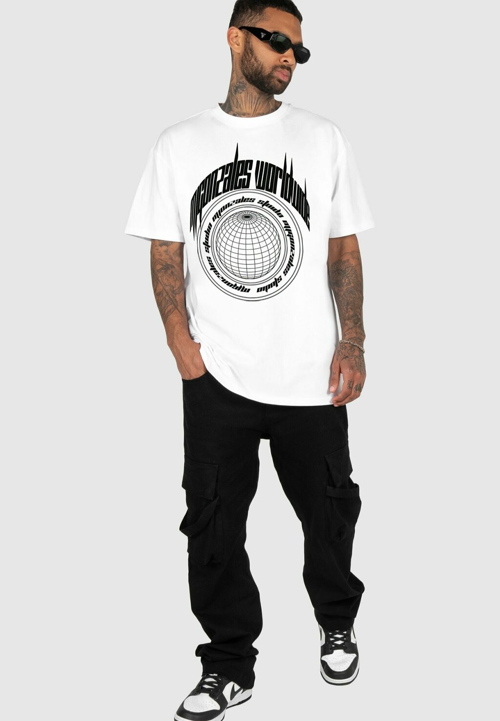 

Футболка с набивным рисунком Männer Worldwide X Heavy Oversized MJ Gonzales, белая
