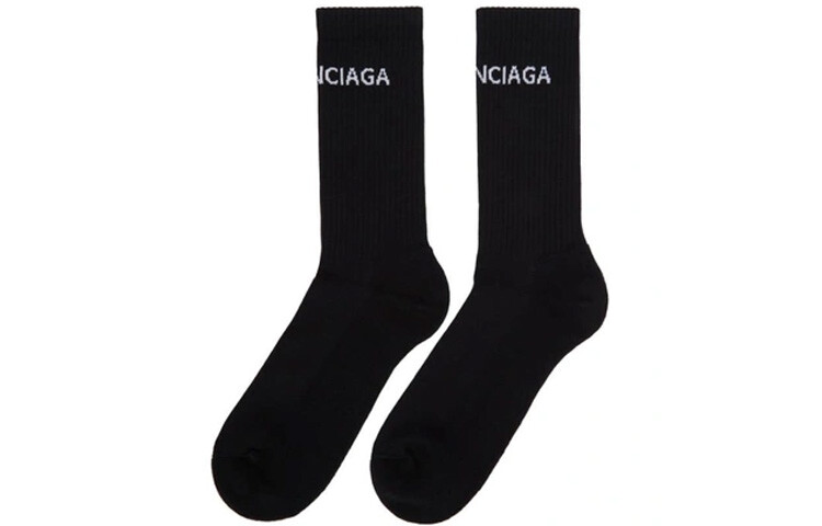 

Balenciaga Женские Носки до середины икры, Черный (1 упаковка)