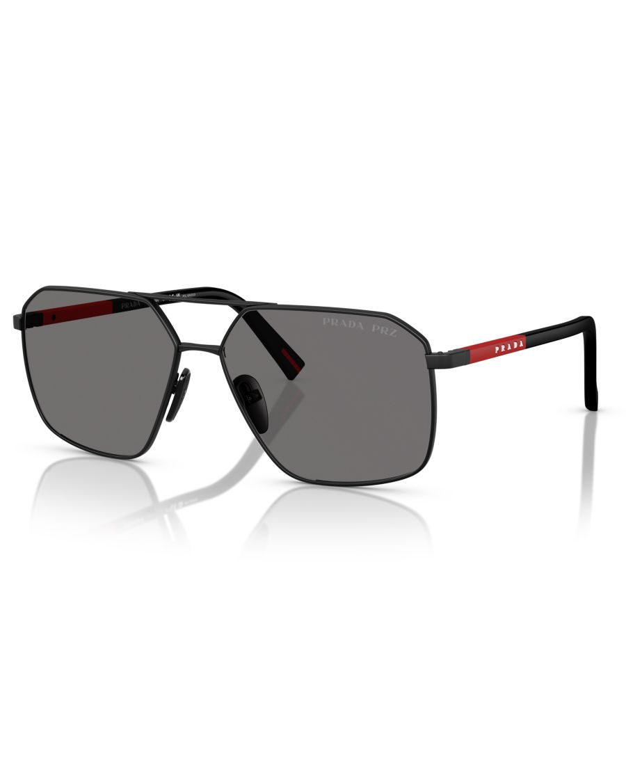 

Мужские поляризованные солнцезащитные очки PS A50S PRADA LINEA ROSSA, Matte Black