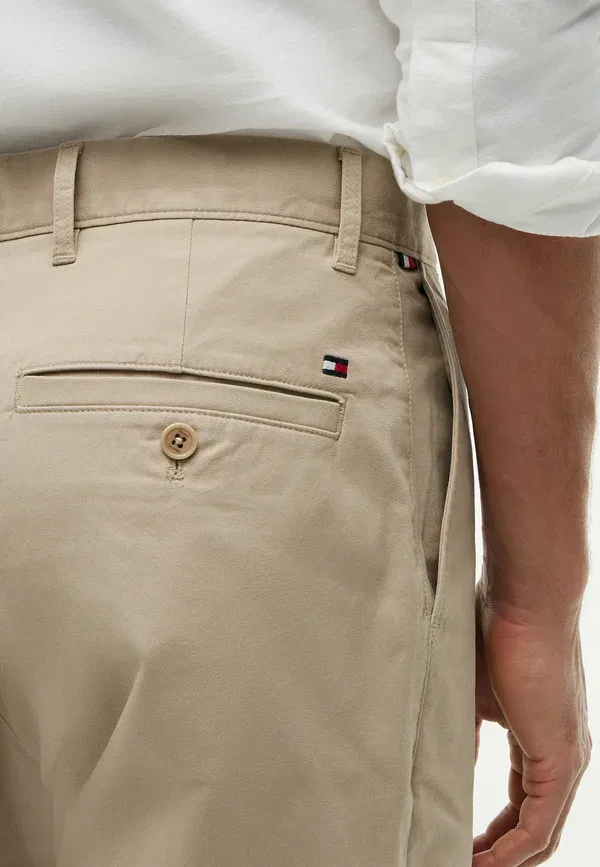 Брюки из твила Dover Essential Twill Trousers Tommy Hilfiger, хаки батик — фото 4