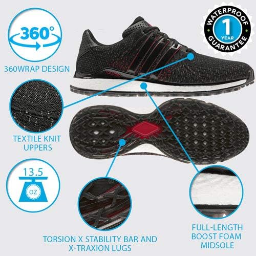 Мужские кроссовки Adidas Golf Tour360 XT-SL, черный/серый — фото 3