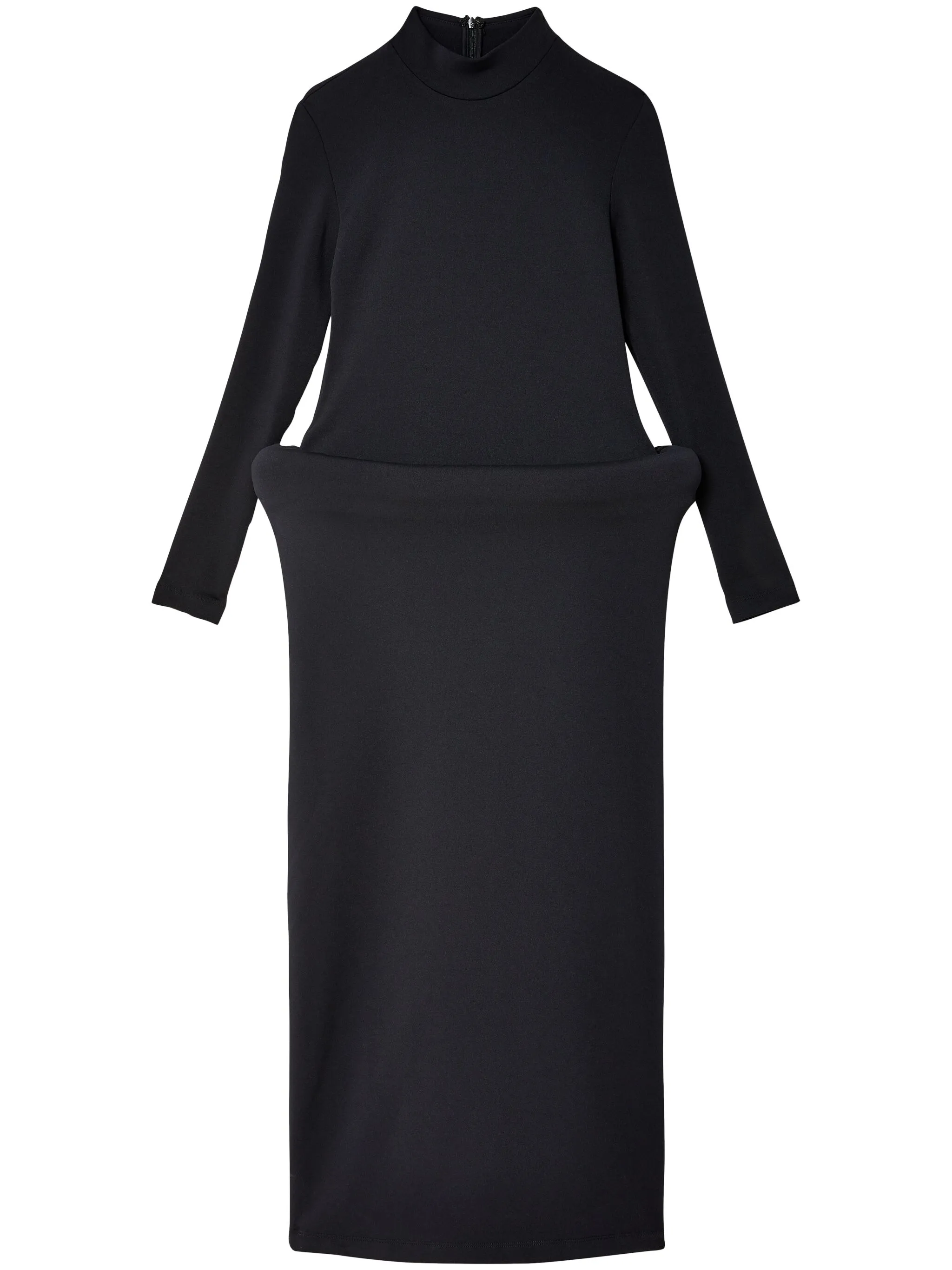 

Платье с воротником-стойкой и длинными рукавами Melitta Baumeister, черный