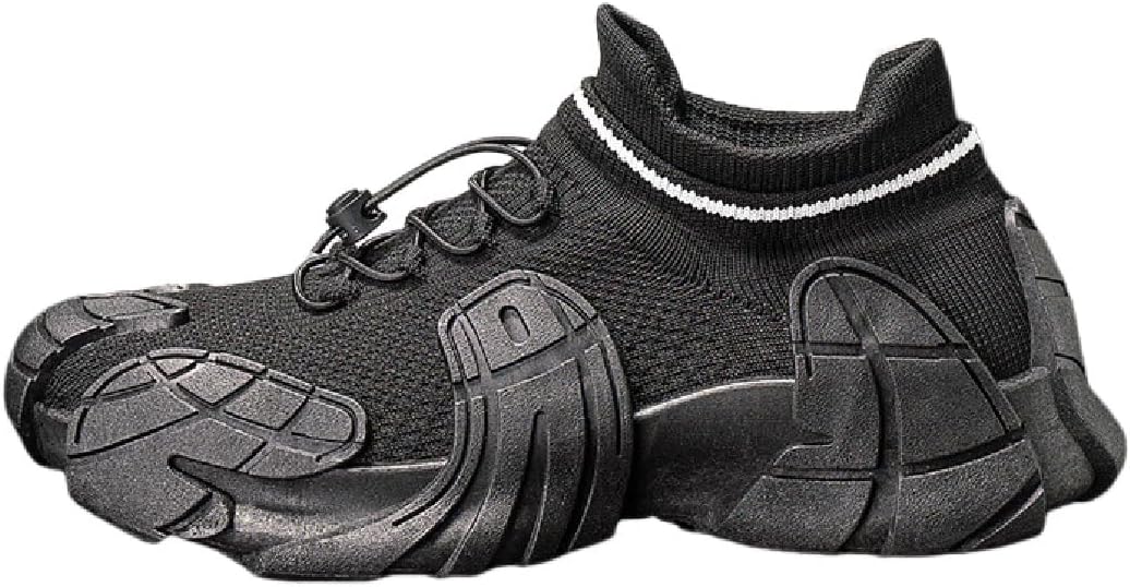 

Мужские массивные кроссовки с вязаной дышащей сеткой и нескользящей износостойкой подошвой, модные повседневные обувь для ходьбы Lexamen, черный