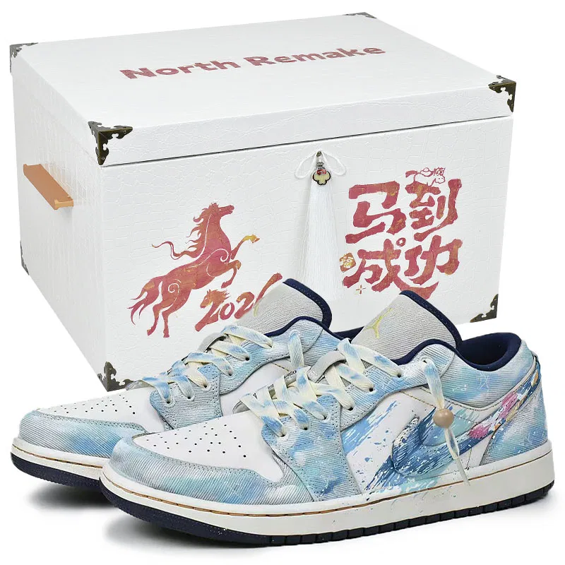 Кроссовки баскетбольные vintage Jordan Air 1 Low Sky Dream-Gift Box 6