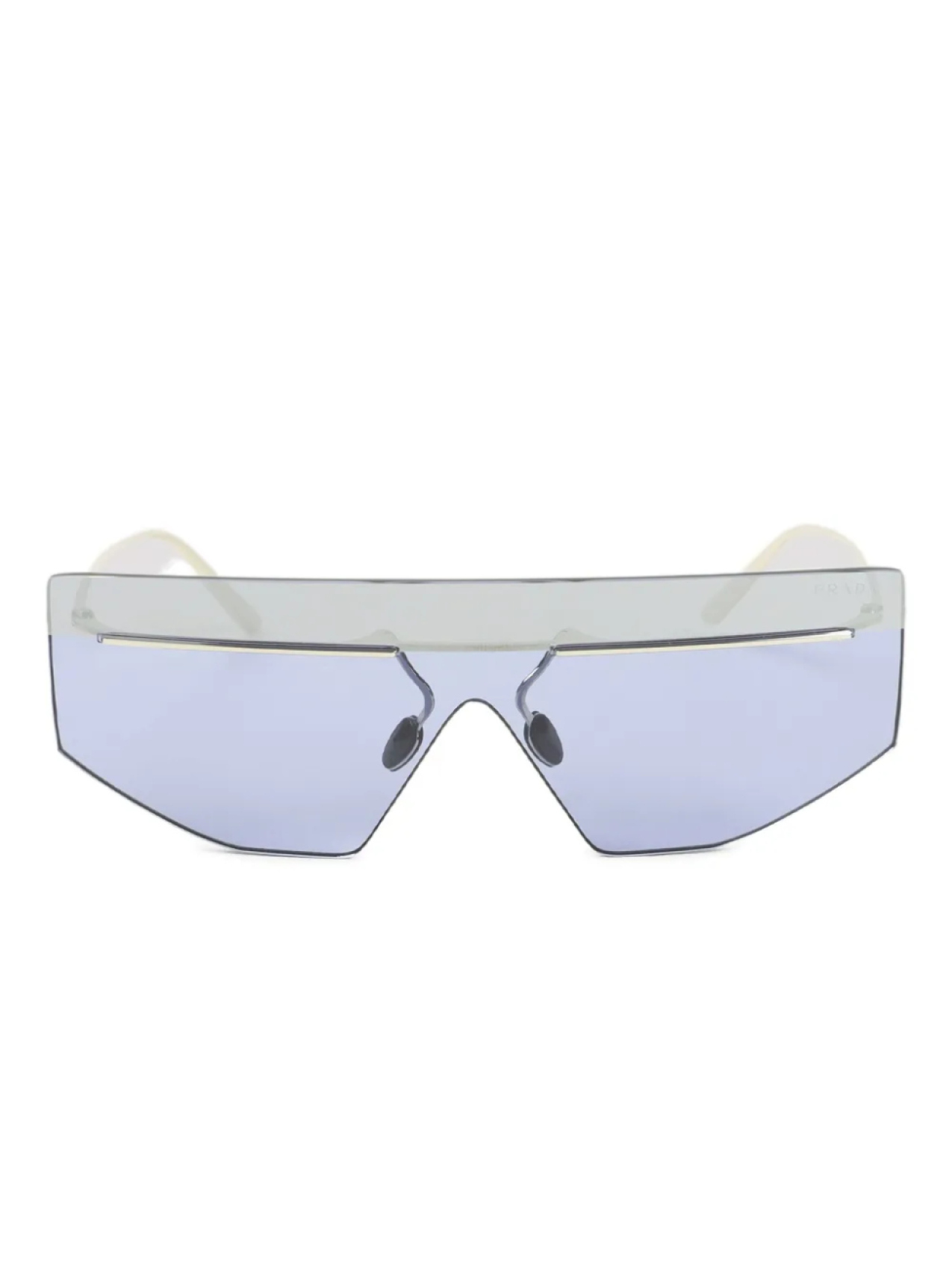 

Солнцезащитные очки в оправе Shield Prada Eyewear, серый