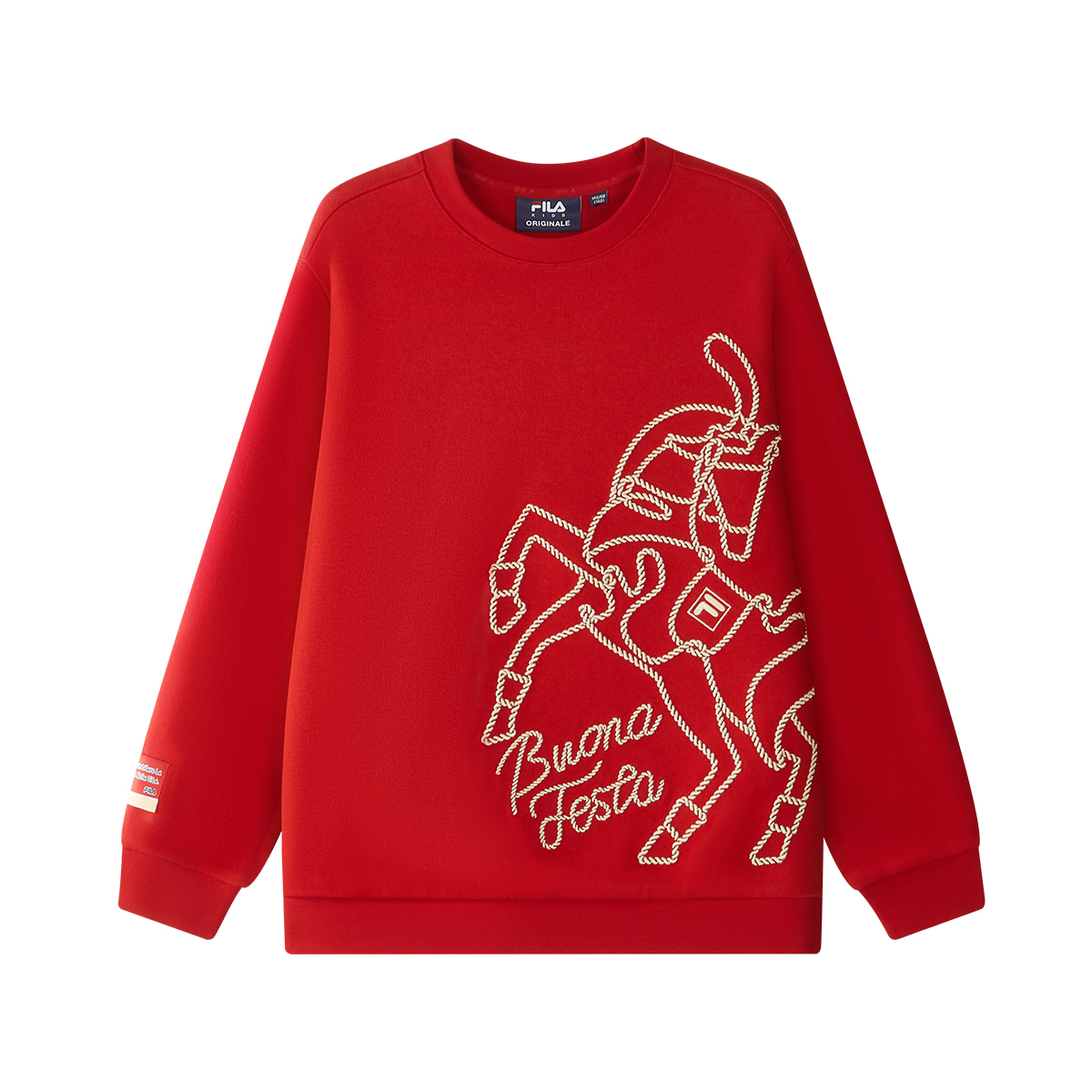 

Толстовки с круглым вырезом, средней толщины Fila Kids, f-rd legend красный