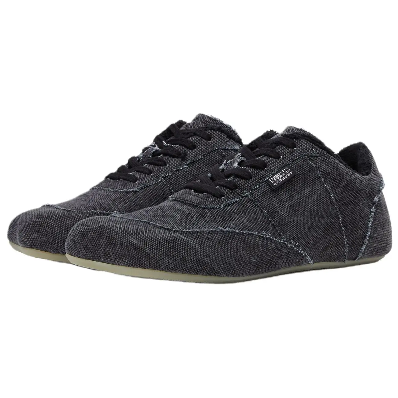 MM6 Maison Margiela Анатомические кеды Canvas Low top Casual Shoes мужские черные — фото 4