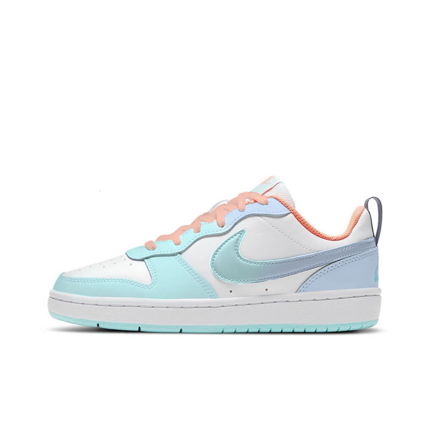 

Кроссовки Nike Court Borough 2 Skateboarding Shoes Women's Low-top White/blue/green, белый/зеленый/синий