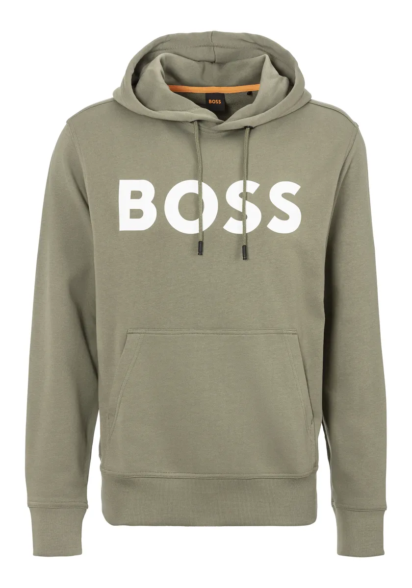 

Толстовка BOSS ORANGE с капюшоном "Webasic_hood", с карманом-кенгуру, цвет Open Green349