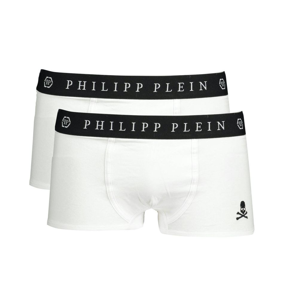 

Мужские боксеры из белого хлопка Philipp Plein