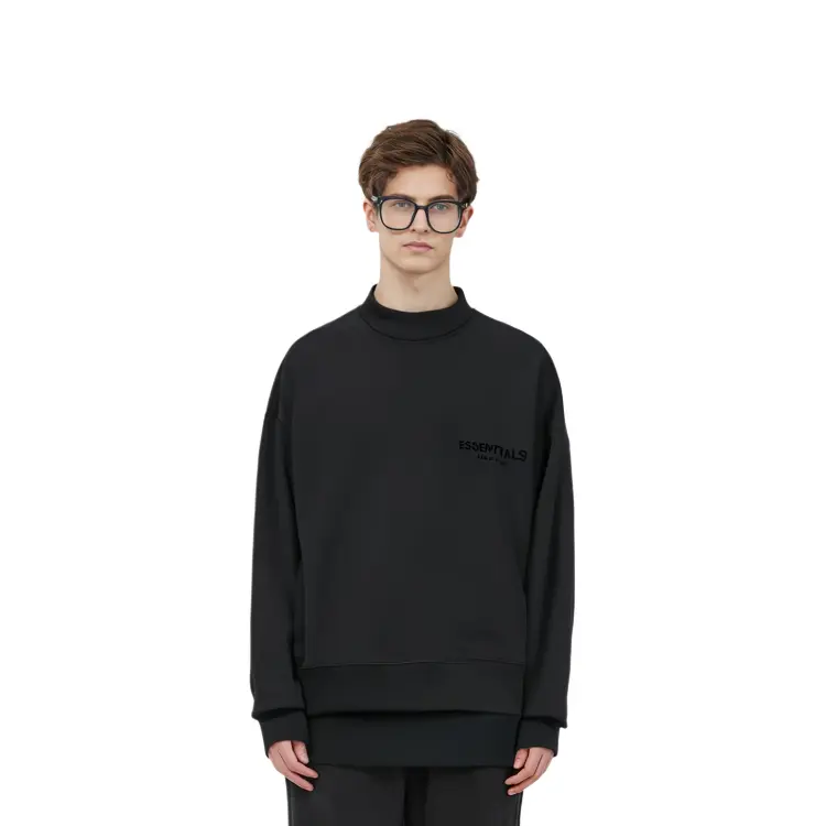 SS22 Толстовка мужская черная Fear Of God Essentials, черный — фото 4