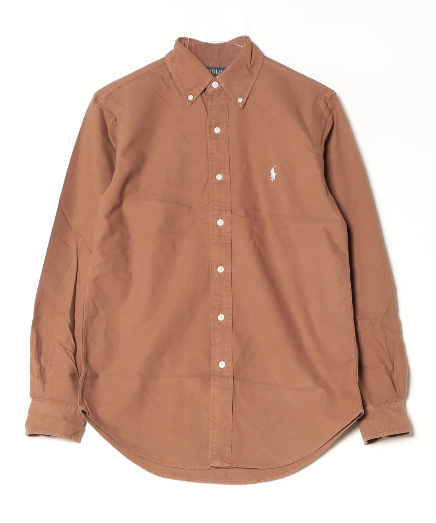 Мужская рубашка оксфорд с гамент-дай Classic Fit POLO RALPH LAUREN серая — фото 3