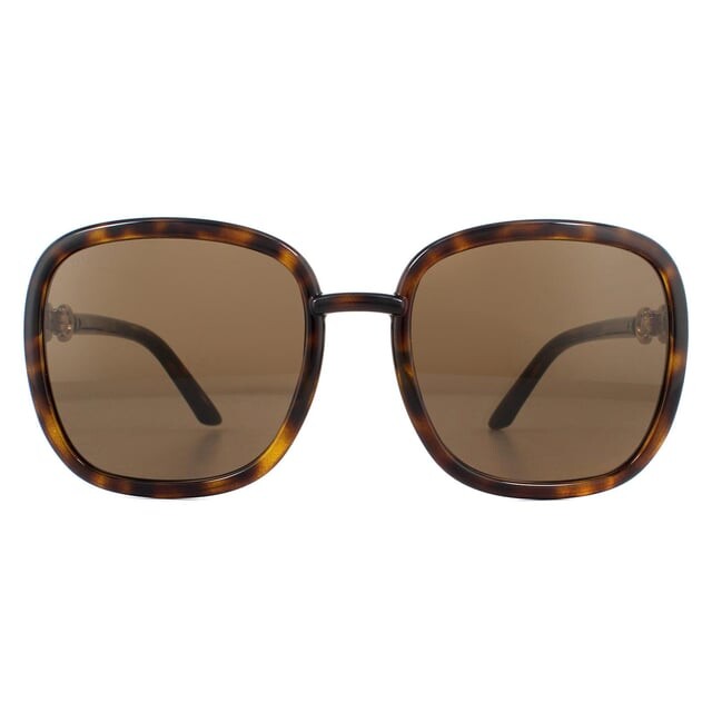 

Солнцезащитные очки gg0893s 002 тёмные гавана Gucci, коричневый