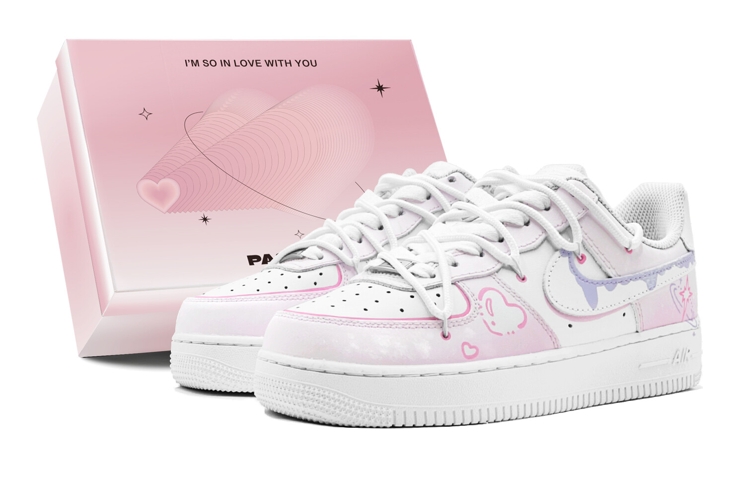 

Кроссовки для скейтбординга Air Force 1 женские, низкие, фиолетовый Nike