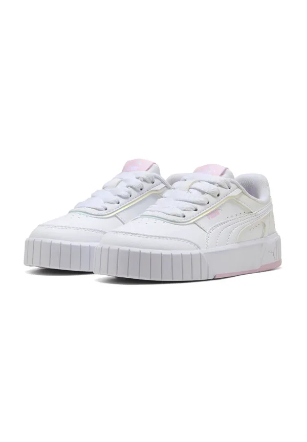 Карина миа голографические кроссовки детские туфли Puma, Whit/Pearl Pink — фото 2