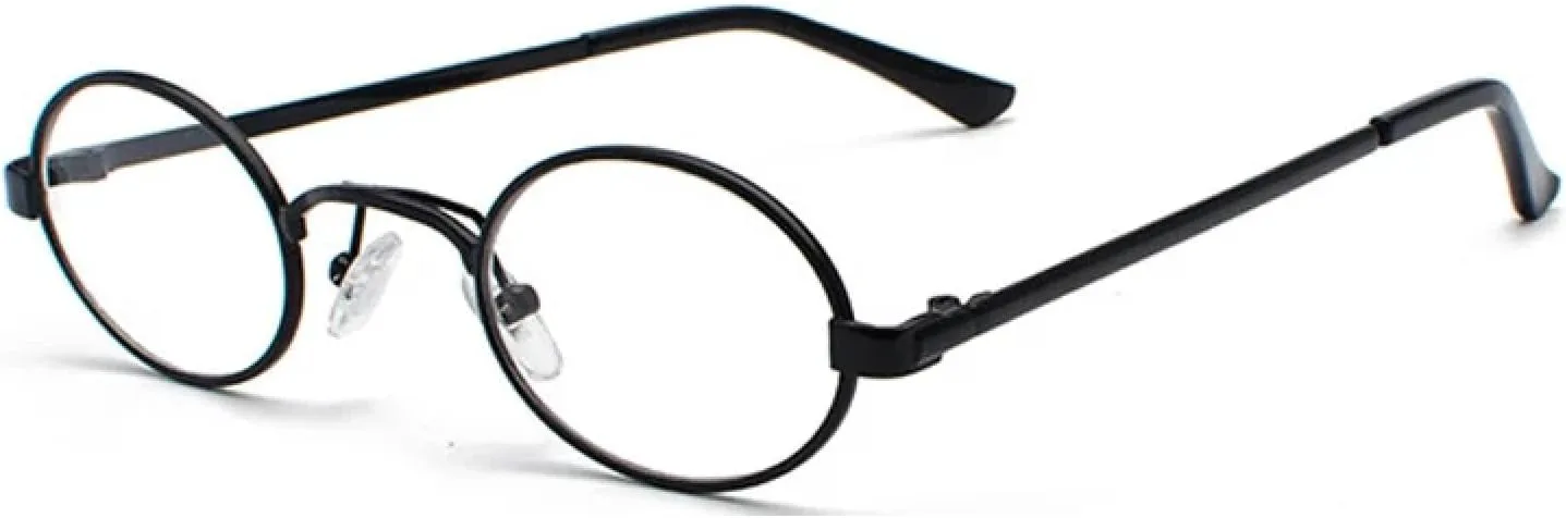 

Мужские солнцезащитные очки в овальной оправе, металлический панк, ретро, ​​круглые, в стиле стимпанк, с защитой от УФ-излучения UV400 VVTWSSW, C6 Black-clear