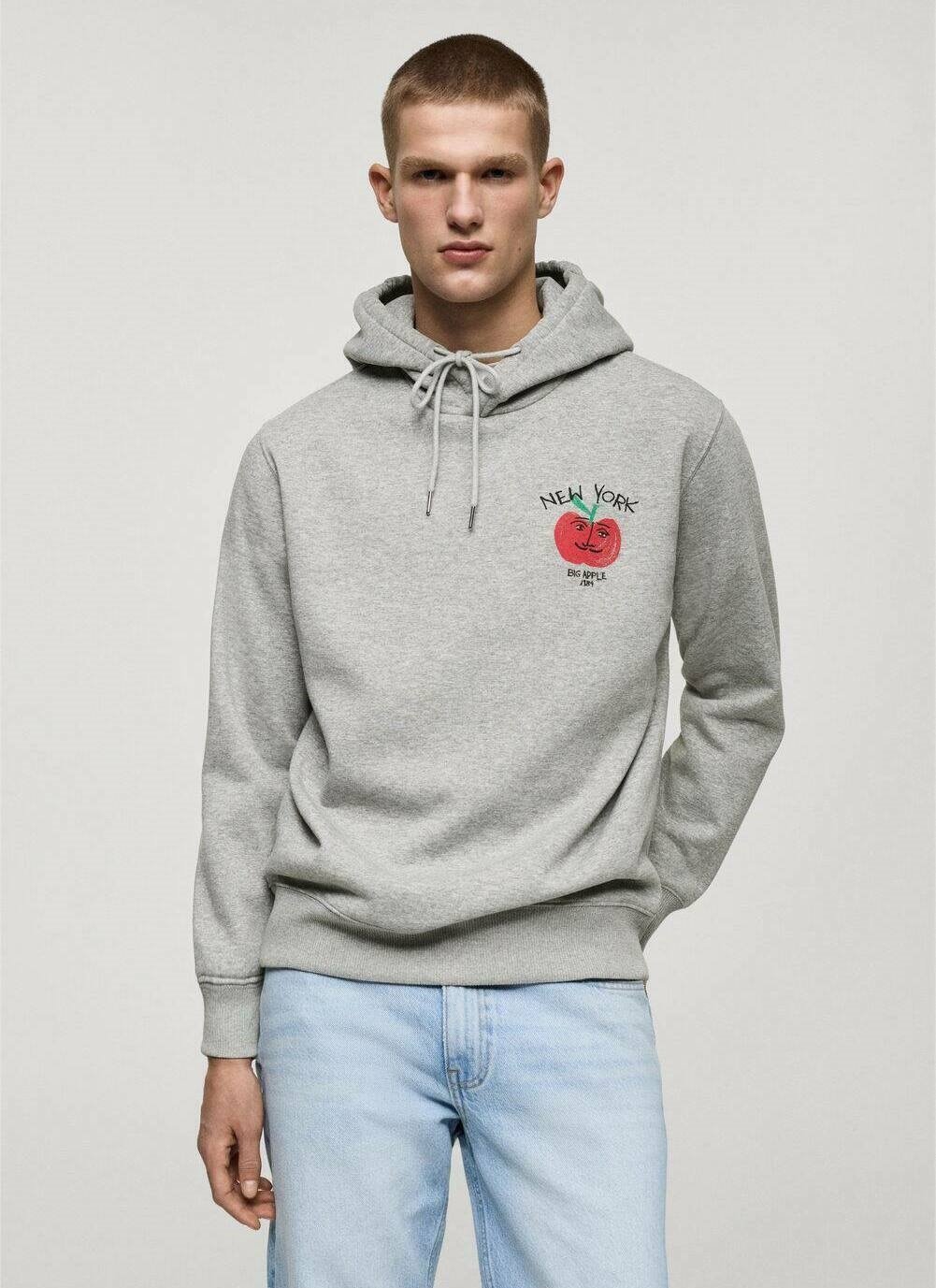 

Толстовка Mango, светло-серый