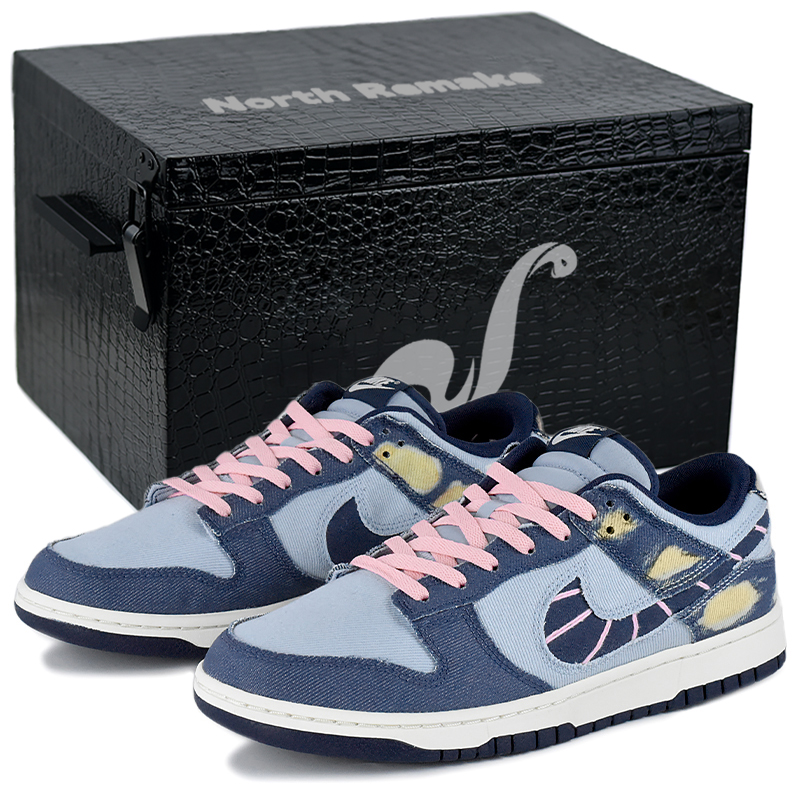 

Nike Кроссовки для скейтбординга Dunk Coast Sunset Low Top, классические, бирюзовые