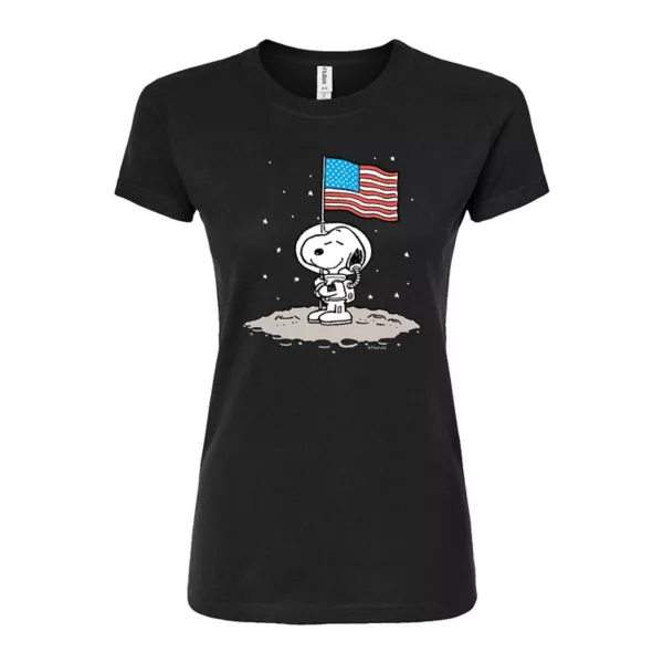

Футболка Juniors с принтом астронавта Снупи и Peanuts Licensed Character, черный
