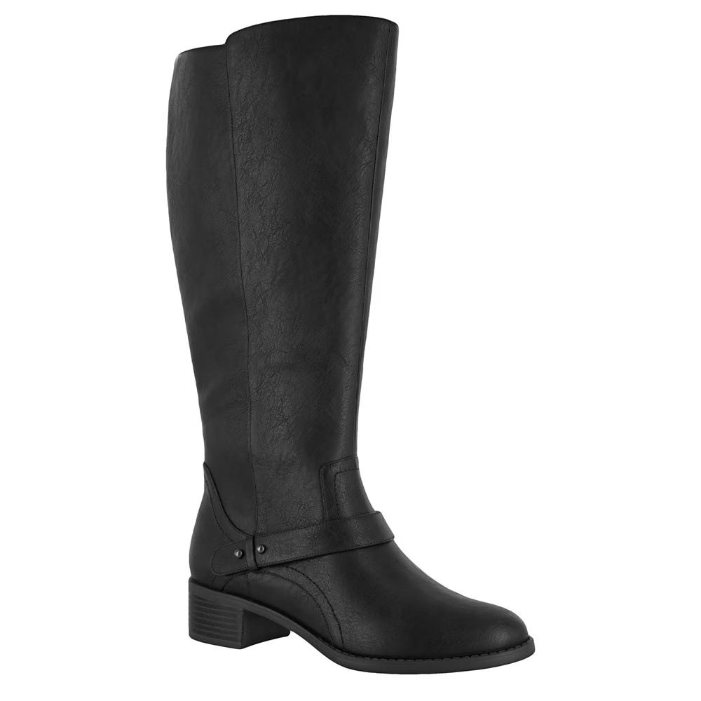 Высокие сапоги до колена Jewel от Easy Street, black faux leather