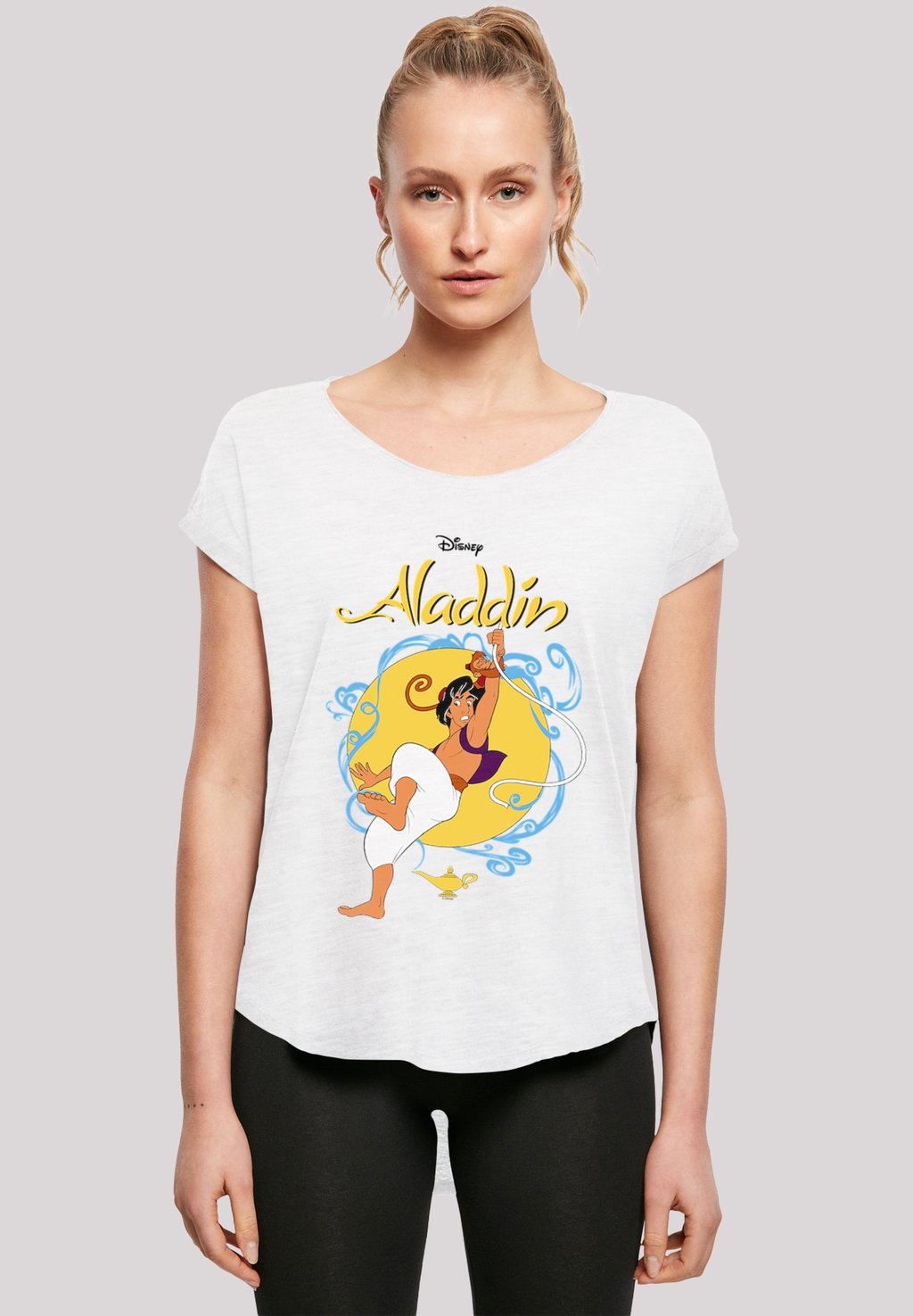 

Футболка с принтом DISNEY ALADDIN F4NT4STIC, белый