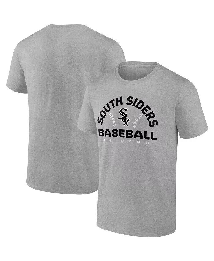 

Мужская серая футболка с рисунком Chicago White Sox Iconic Go for Two Fanatics