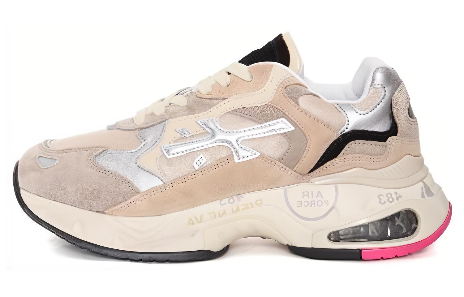 Кроссовки Premiata Lifestyle Shoes Women's Low-top Beige, бежевый