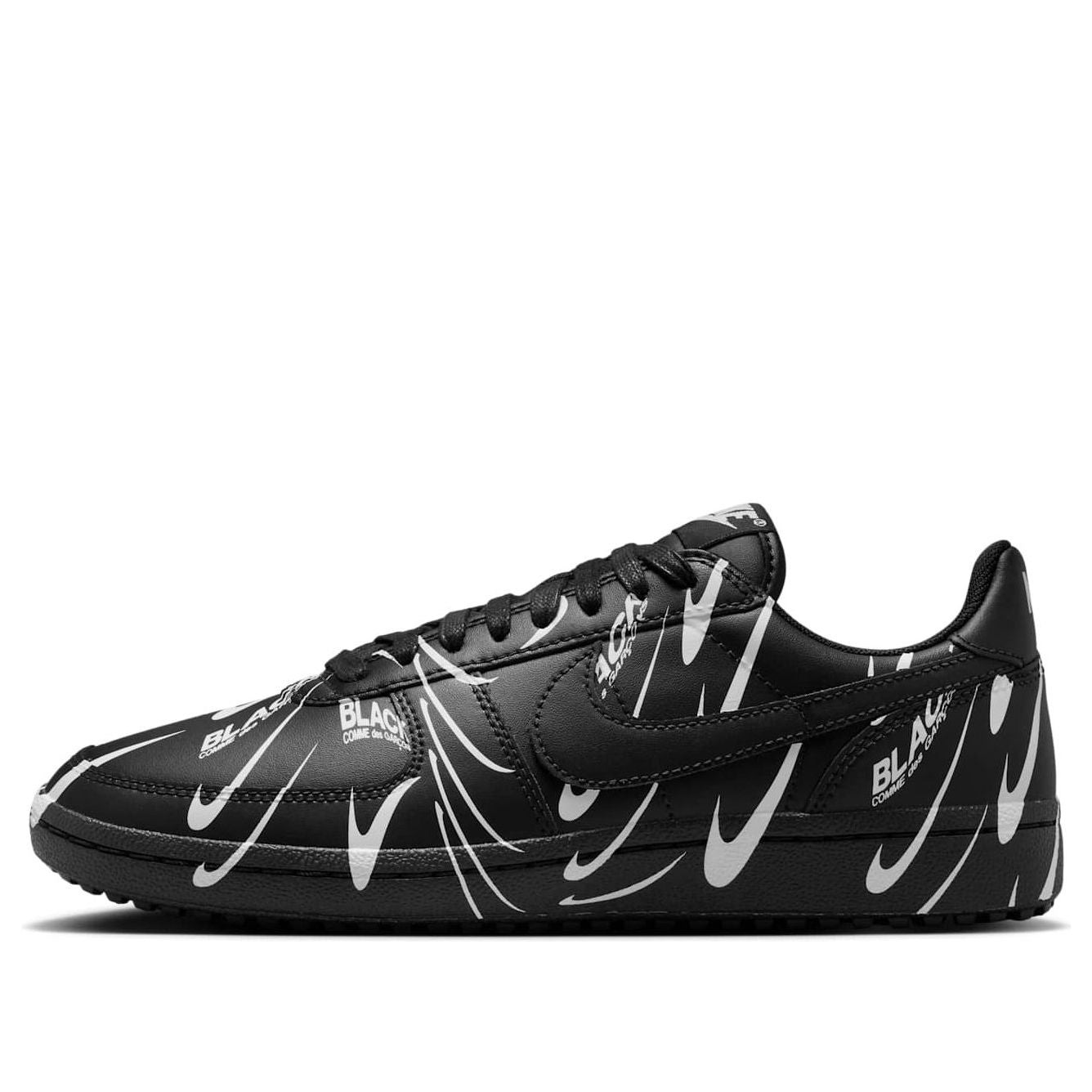 Кроссовки (WMNS) Nike x Comme des Garons Field General '82 'Black White All-Over Print'