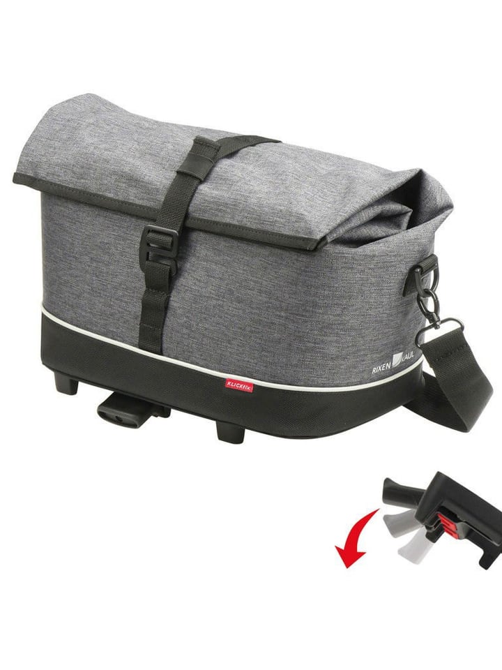 

KLICKfix Велосипедная сумка Rackpack City серого цвета