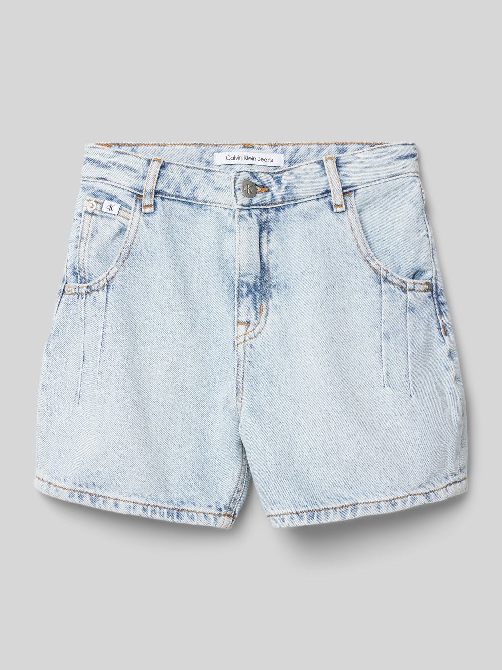 

Джинсовые шорты с нашивкой-лейблом Calvin Klein Jeans, синий