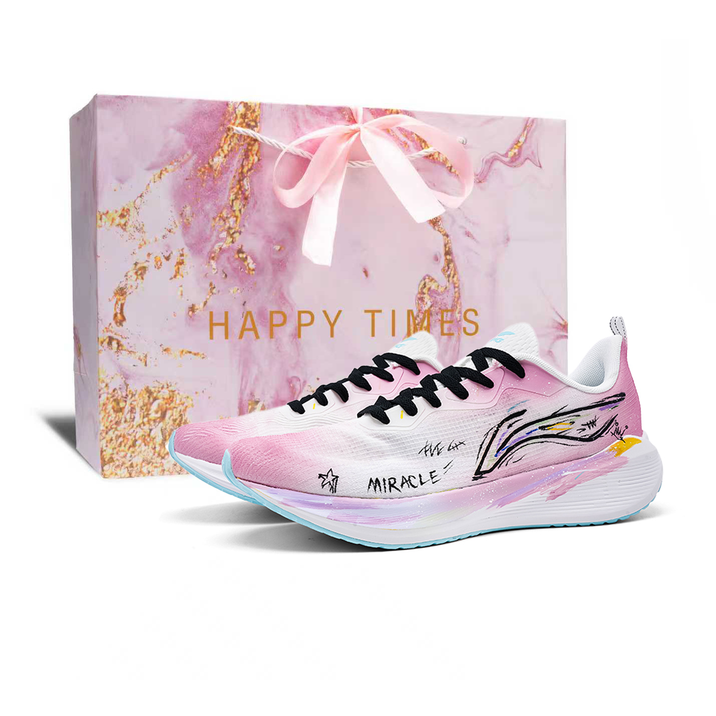 

Wuyue устойчивые к истиранию амортизирующие низкие кроссовки для повседневного бега мужские LINING, cherry blossom розовый (comes with shopping bag, 1 piece)