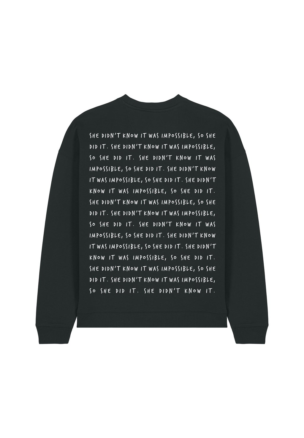 

Толстовка IMPOSSIBLE BACK PRINT UNISEX Mira Paris, черный